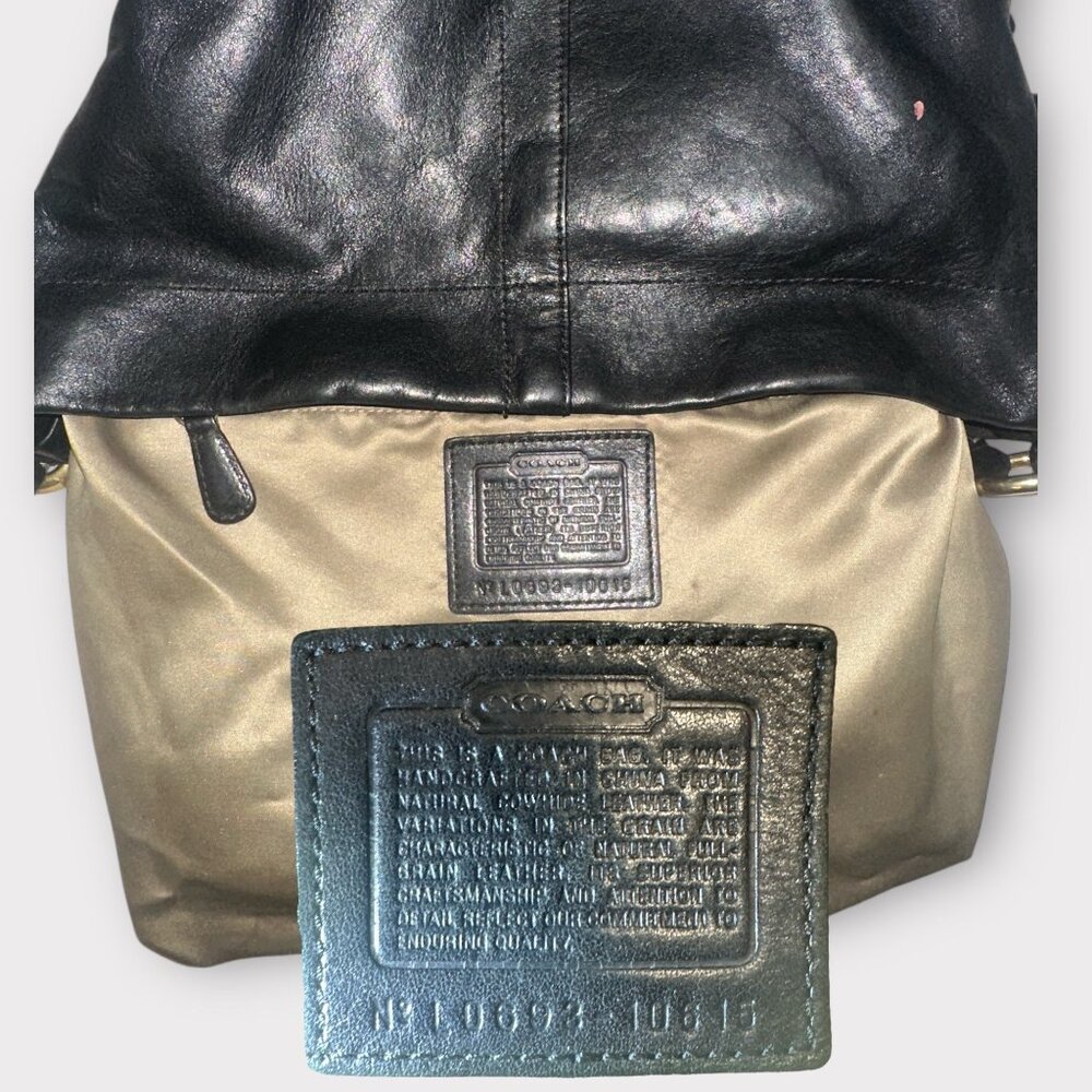 Coach Black Leather Hobo Bag - Picture 8 of 10